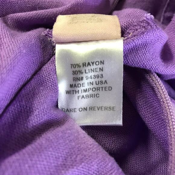 Louna Lavender Backless Jumpsuit S Halter Open Back Wide Leg Linen Blend Hi-Rise - Picture 4 of 6